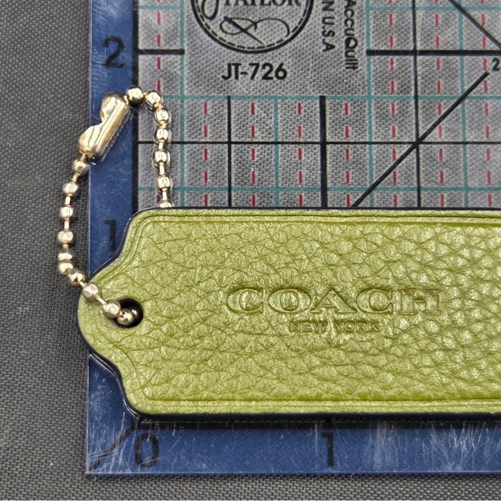 Coach Green Bag Tag